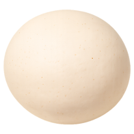 Round white bread roll before depositing