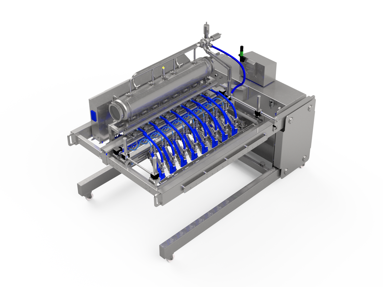 MDLV1600 mobile depositor large with vision, up to 1600 mm working width, 3D render