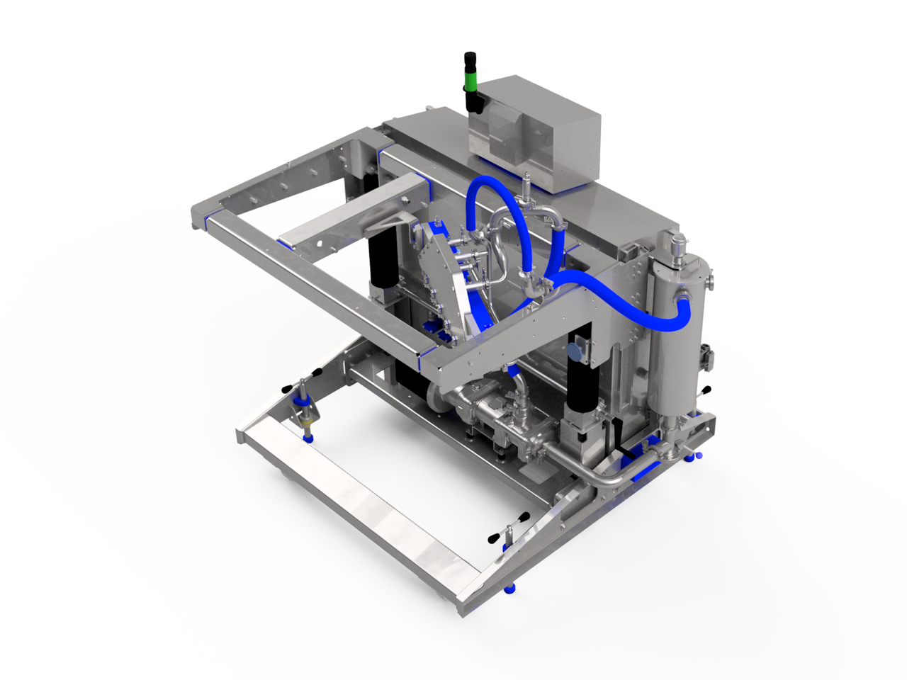 MDM300 mobile depositor medium, up to 300 mm working width, 3D render