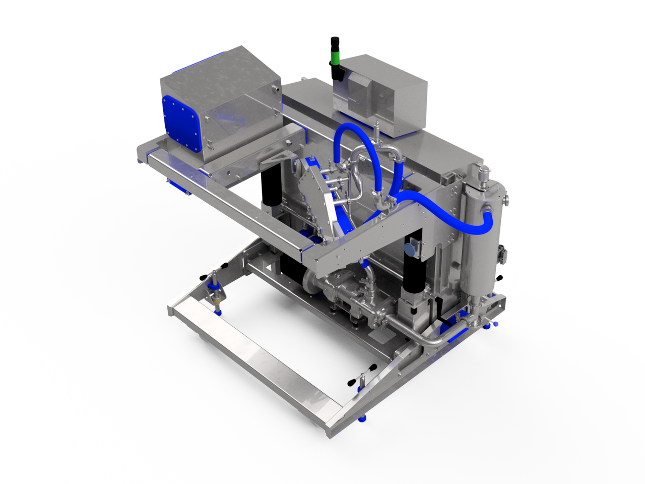 MDMV300 mobile depositor medium with vision, up to 300 mm working width, 3D render